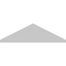 Ekena Millwork Peaked Cap 3 Spoke Architectural Grade PVC Pediment, 24"W x 7"H x 2"P (Pitch 6/12) PEDPS024X070PKC03 - alternate 5